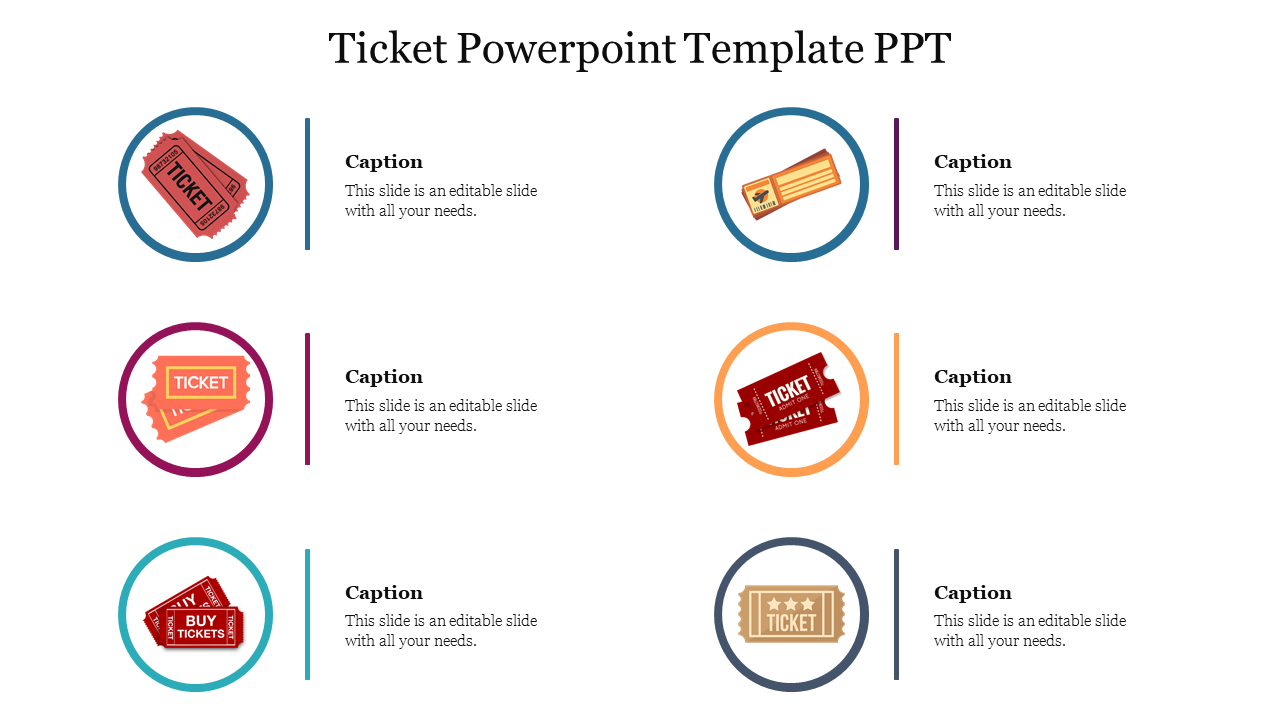 Ticket Powerpoint Template PPT